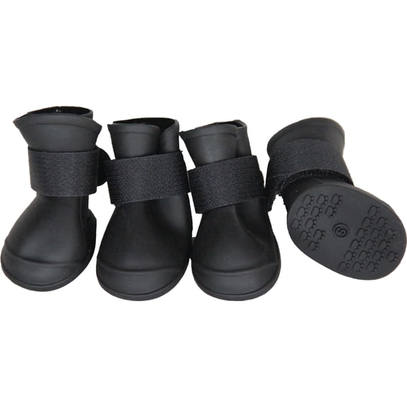 pet life elastic protective multi-usage all-terrain rubberized dog shoes