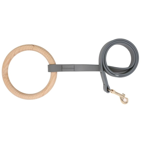 Pet Life ® 'Ever-Craft' Boutique Series Beechwood and Leather Designer Dog Leash