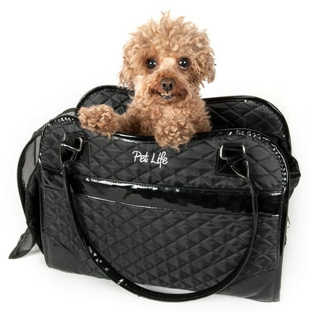 Pet Life ® Exquisite Airline Approved Designer Travel Pet Dog Handbag Carrier