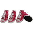 thumbnail image 1 of Pet Life ® 'Extreme-Skater' Canvas Casual Grip Pet Dog Shoes Sneakers - Set Of 4, 1 of 4