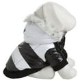 thumbnail image 1 of Pet Life ® Fashion Striped 3M Insulated Ultra-Plush Pet Dog Parka Coat w/ Removable Hood, 1 of 6