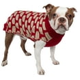 thumbnail image 1 of Pet Life ® Fashion Weaved Heavy Knit Designer Ribbed Turtle Neck Dog Sweater, 1 of 5