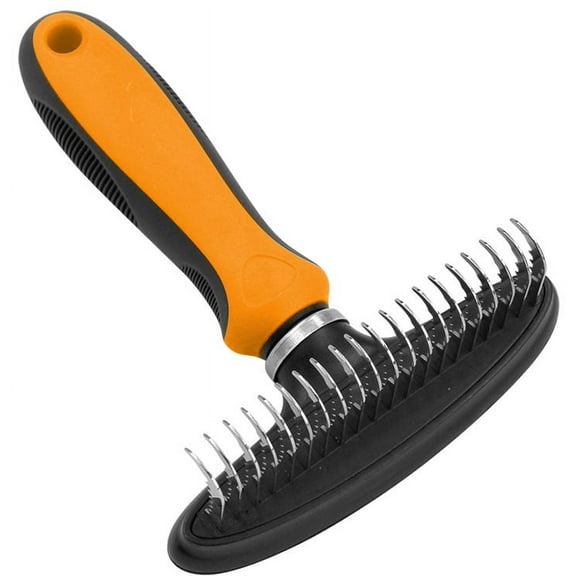Pet Life ® Flex Series Undercoat Dematter Grooming Pet Rake