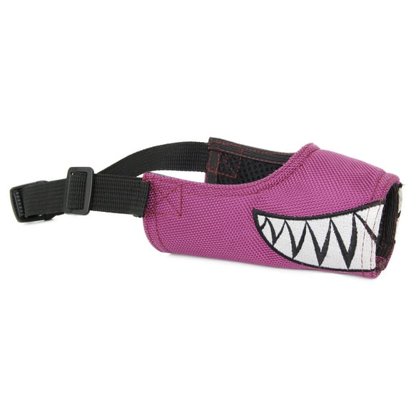 Pet Life ® 'Funimation' Animated Nylon Mesh Protective Travel Anti-Bark Dog Muzzle