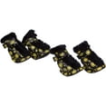 thumbnail image 1 of Pet Life ® Fur-Comfort 3M Insulated Fashion Fur and PVC Waterproof Winter Dog Boots - Set of 4, 1 of 4