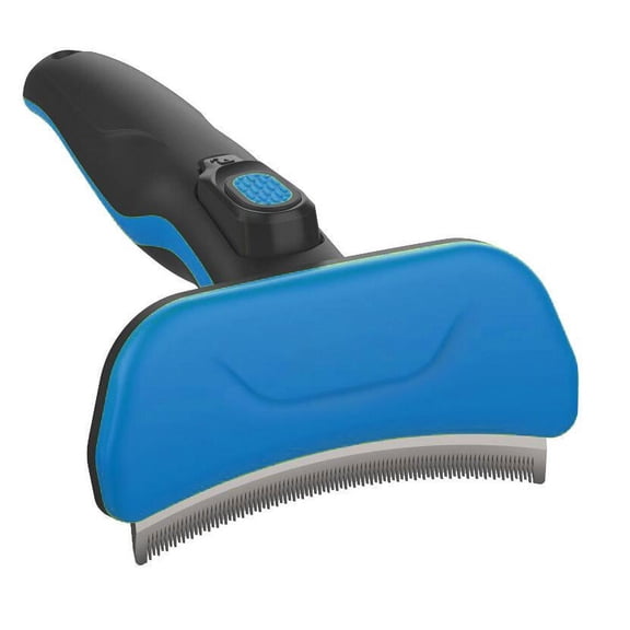 Pet Life ® 'Fur-Guard' Easy Self-Cleaning Grooming Deshedder Pet Comb