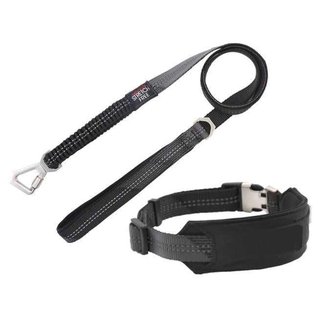 Pet Life ® 'Geo-prene' 2-in-1 Shock Absorbing Neoprene Padded Reflective Dog Leash and Collar