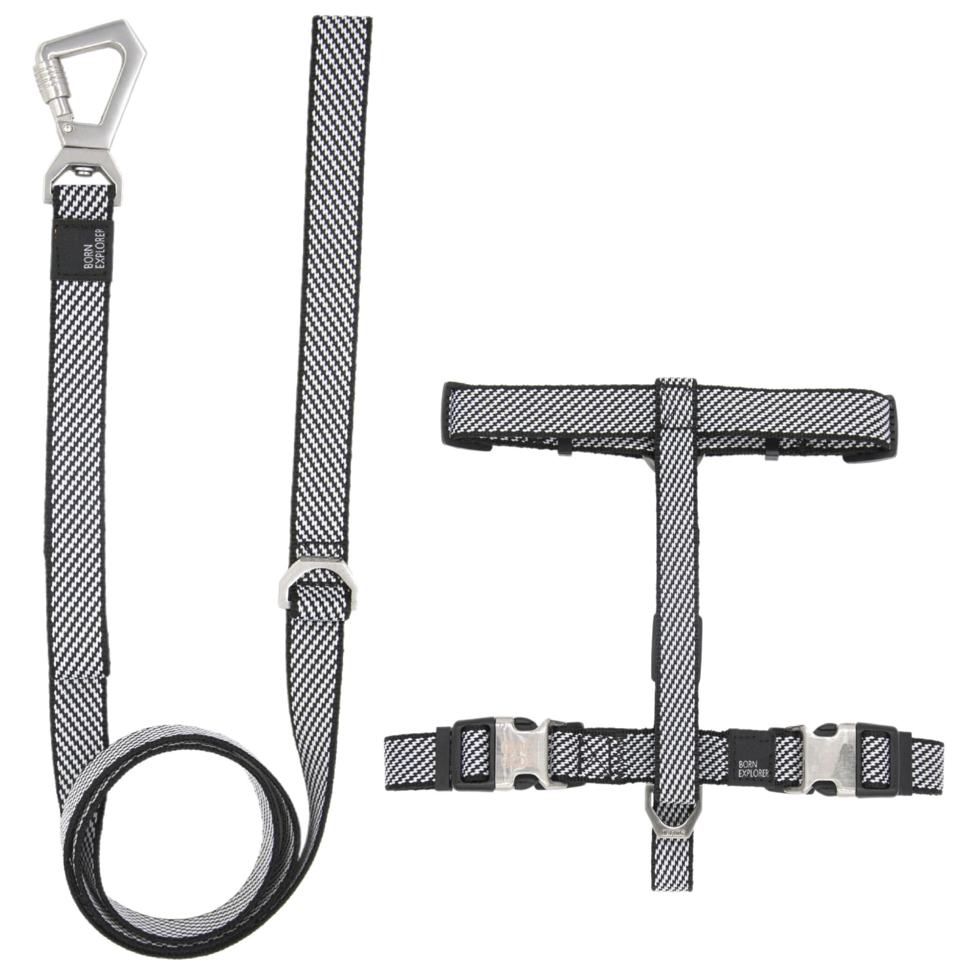 Pet Life ® 'Geo-prene' 2-in-1 Shock Absorbing Neoprene Padded Reflective Dog Leash and Harness