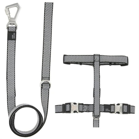 Pet Life ® 'Geo-prene' 2-in-1 Shock Absorbing Neoprene Padded Reflective Dog Leash and Harness