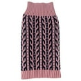 thumbnail image 1 of Pet Life ® 'Harmonious' Dual Color Weaved Heavy Cable Knitted Fashion Designer Dog Sweater, 1 of 5