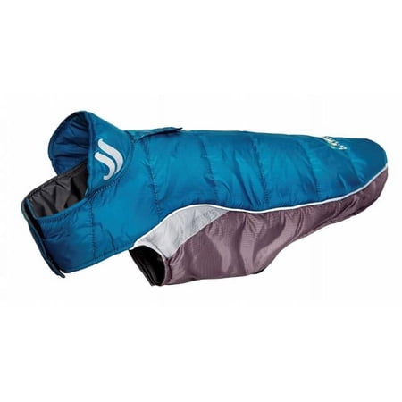 Pet Life Helios Hurricane-Waded Plush 3M Reflective Dog Coat- Blue - Large
