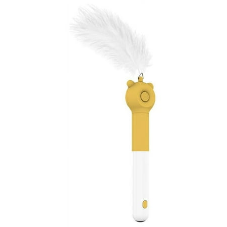Pet Life ® 'KITIQUE" 3-in-1 Retractable and Extendable Feathered and Laser Wand Kitty Cat Teaser