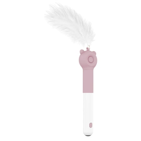 Pet Life ® 'KITIQUE" 3-in-1 Retractable and Extendable Feathered and Laser Wand Kitty Cat Teaser