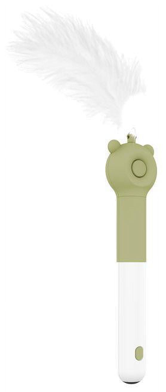 Pet Life ® 'KITIQUE" 3-in-1 Retractable and Extendable Feathered and Laser Wand Kitty Cat Teaser
