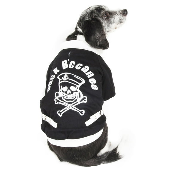 Varsity-Buckled Collared Pet Coat