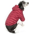 thumbnail image 1 of Pet Life ® Lightweight Adjustable and Collapsible 'Sporty Avalanche' Dog Coat w/ Pop-out Zippered Hood, 1 of 11