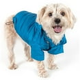 thumbnail image 1 of Pet Life ® Lightweight Adjustable and Collapsible 'Sporty Avalanche' Dog Coat w/ Pop-out Zippered Hood, 1 of 10