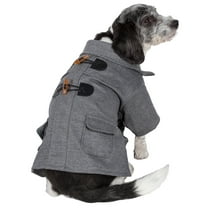 Pet Life ® 'Military Static' Rivited Fashion Collared Wool Dog Jacket Coat