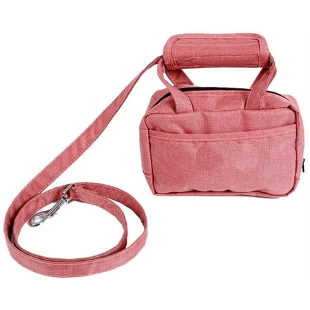 Pet Life ® 'Posh Walk' Purse Dog Leash, Accessory Holder and Waste Bag Dispenser
