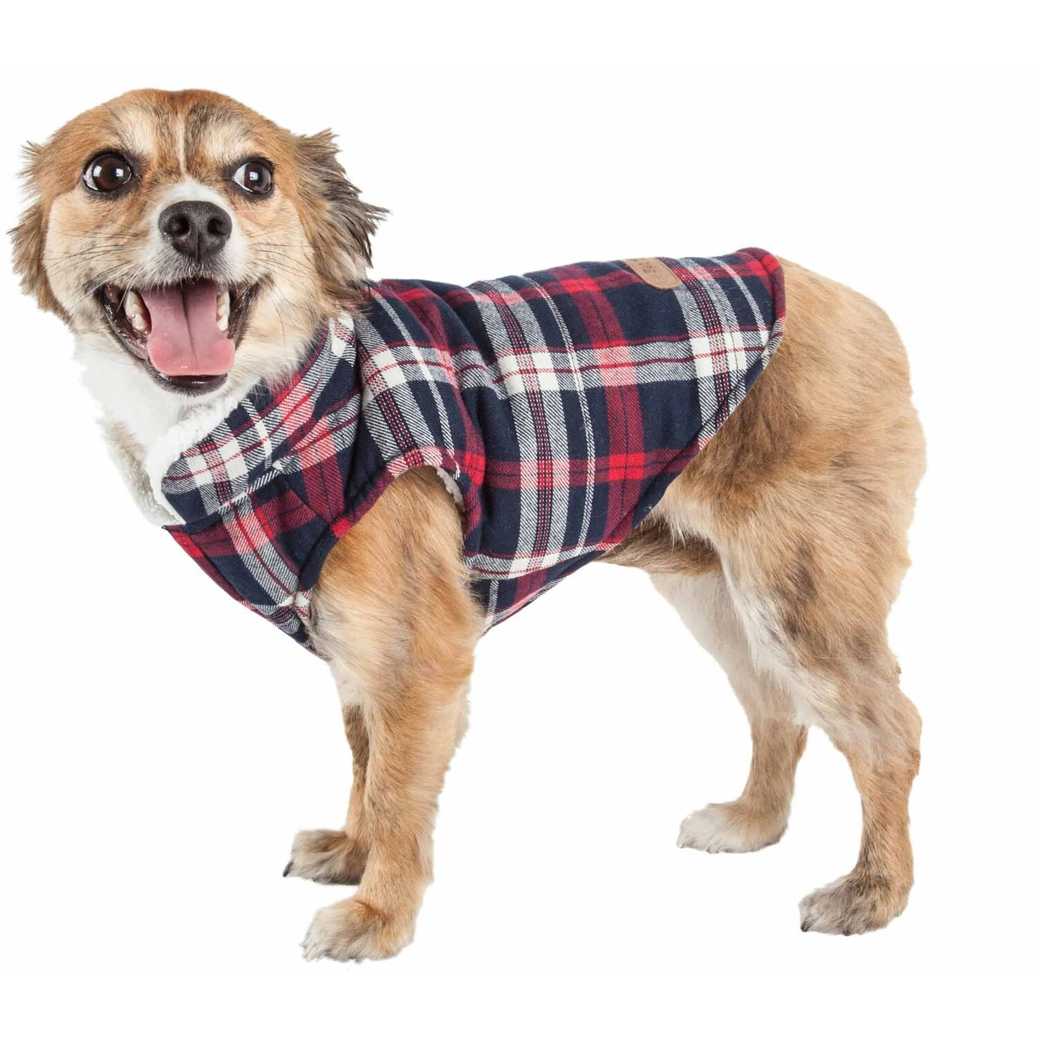 Pet Puddle Pet Life ® 'Puddler' Classical Insulated Fashion Plaid Dog Coat ...