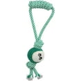thumbnail image 1 of Pet Life ® 'Pull Away' All Natural Jute Rope and Tennis Ball Dog Toy, 1 of 2