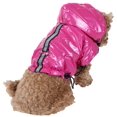 thumbnail image 1 of Pet Life ® 'Reflecta-Sport' Multi-Adjustable Reflective Weather-Proof Dog Raincoat w/ Removable Hood, 1 of 4