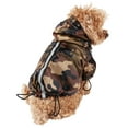 thumbnail image 1 of Pet Life ® 'Reflecta-Sport' Multi-Adjustable Reflective Weather-Proof Dog Raincoat w/ Removable Hood, 1 of 4