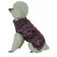 thumbnail image 1 of Pet Life  Royal Bark Heavy Cable Knitted Designer Fashion Dog Sweater - Pink/Black - Medium, 1 of 1