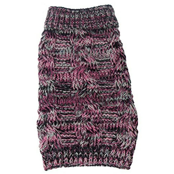 Pet Life ® 'Royal Bark' Heavy Cable Knitted Designer Fashion Dog Sweater