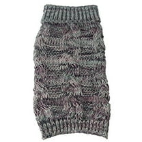 Pet Life ® 'Royal Bark' Heavy Cable Knitted Designer Fashion Dog Sweater