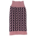 thumbnail image 1 of Pet Life ® 'Harmonious' Dual Color Weaved Heavy Cable Knitted Fashion Designer Dog Sweater, 1 of 5