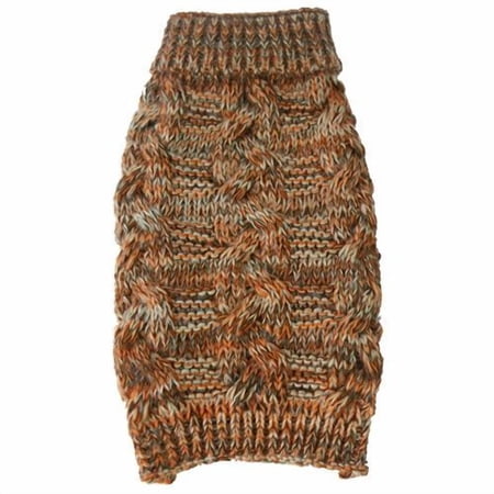Pet Life ® 'Royal Bark' Heavy Cable Knitted Designer Fashion Dog Sweater