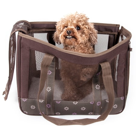 Pet Life ® 'Surround View' Posh Collapsible Fashion Designer Pet Dog Carrier