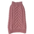 thumbnail image 1 of Swivel-Swirl Heavy Cable Knitted Fashion Designer Dog Sweater, 1 of 4
