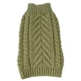 thumbnail image 1 of Pet Life ® 'Swivel-Swirl' Heavy Cable Knitted Fashion Designer Dog Sweater, 1 of 4