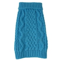 Pet Life ® 'Swivel-Swirl' Heavy Cable Knitted Fashion Designer Dog Sweater