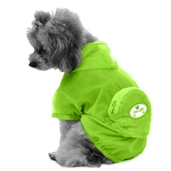 Pet Life Ultimate Waterproof Thunder-Paw Adjustable Travel Dog Raincoat, Extra Large