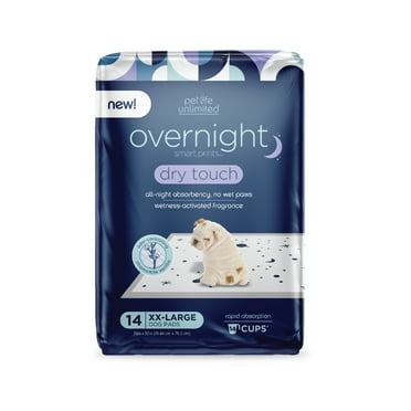 Pet Life Unlimited Dog Pads, Smart Prints, XXL, Overnight, 14ct