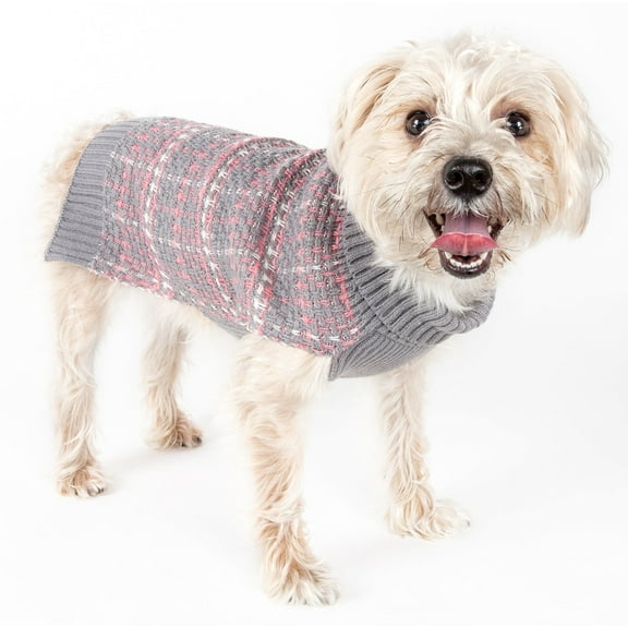 Pet Life ® Vintage Symphony Static Fashion Knitted Designer Dog Sweater