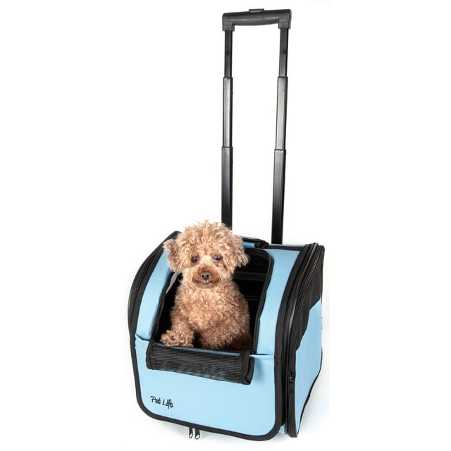 Pet Life Wheeled Airline Approved Travel Pet Carrier