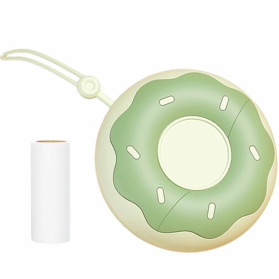 Pet Lint Roller Donut Deep Cleaning Removal Tool,Mini Lint Roller for Cat & Dog Hair, Reusable Sticky Roller for Clothes, Furniture & Travel