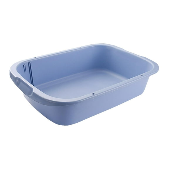 Pet Litter Tray Potty Toilet Deep Loo Bedpan Large Pans Easy to Clean Open High Sides for Hamsters, Indoor Cats, Cage, Kitty Blue 36x30x10cm
