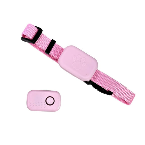 Pet Locator Collar With Remote Control Smartphone Universal Mini Tracker For Cats Dogs Smart Pet Location Tracking Collar With Sound Playback Function(Pink)