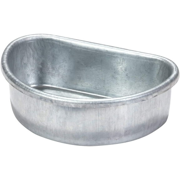 Pet Lodge 1/2 Pint Galvanized Steel Cage Cup Mountable Feeding And Watering Bowl