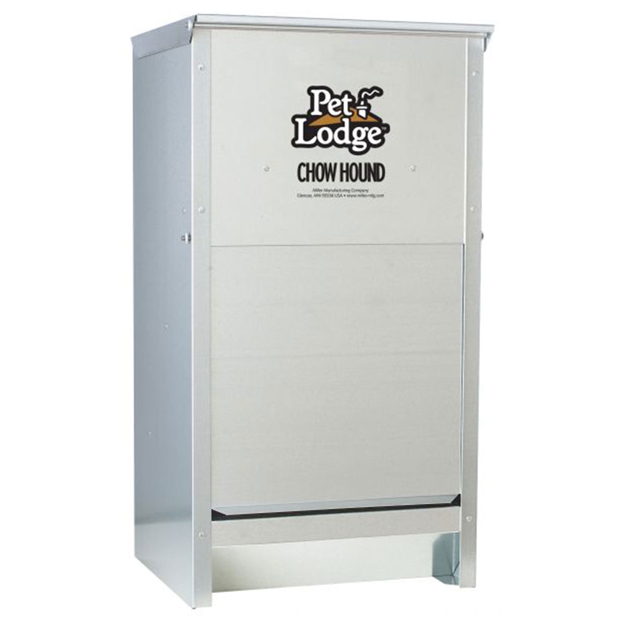 Pet Lodge Galvanized Steel Automatic Dog Feeder, 25 lb Capacity