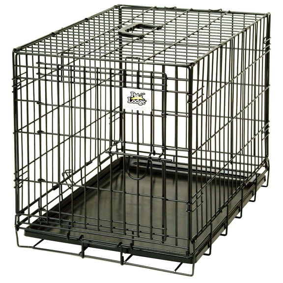 Pet Lodge® Wire Dog Crate | Small Pet Carrier | Easy to Clean | Multi-Functional Pet Crate | Single Door Crate | Great for Pets Up to 30lbs | Small