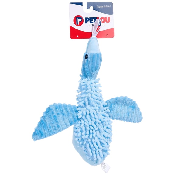 Pet Lou Blue Bay Mallard Duck Dog Toy, 12-inch Length