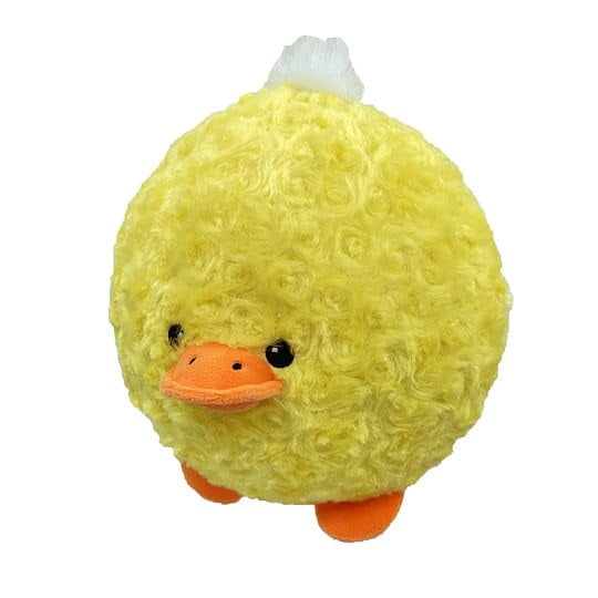 Pet Lou Duck Ball, Yellow, 8-inches Height, Squeak Toy, Plush, Pet Toys and Supplies
