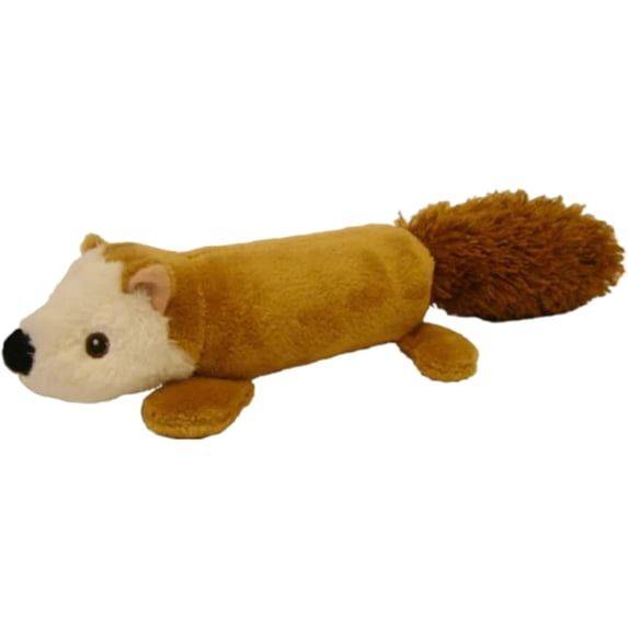 Pet Lou EZ Squeakers Dog Chew Toy 11-Inch Squirrel