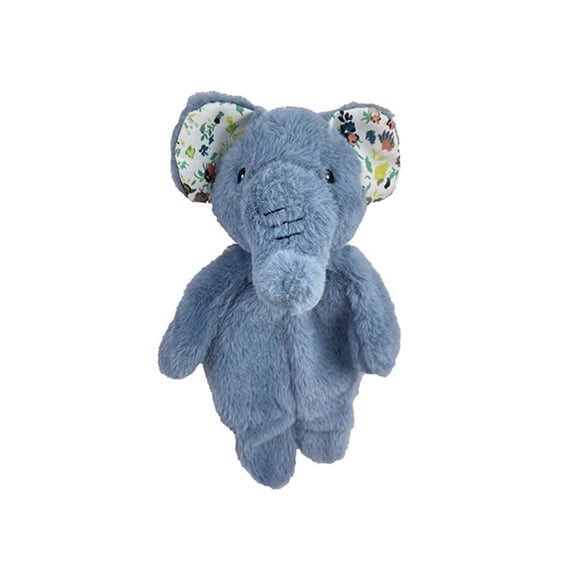 Pet Lou Floppy Elephant Plush Squeker Dog Toy, 13-inch Height, Blue